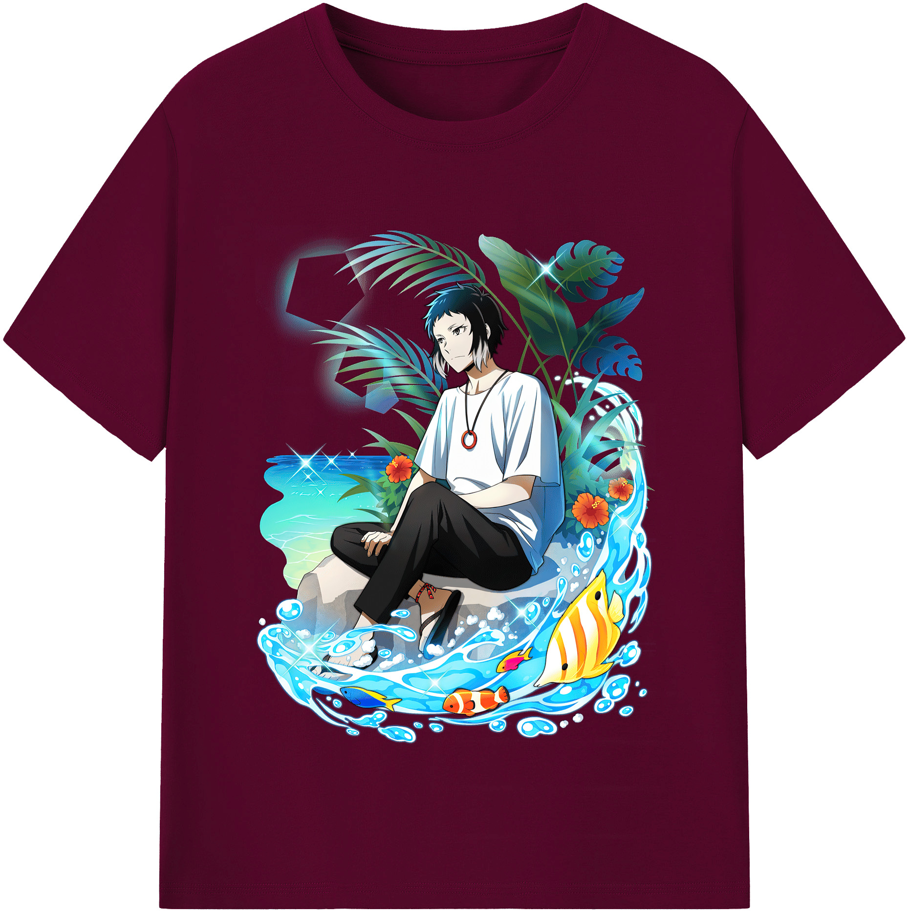 （画像用） 文豪ストレイドッグス Bungo Stray Dogs レディースカジュアルプリントTシャツ（綿100％）